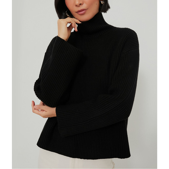 Tuckernuck Sweaters - Tuckernuck Knit Black 'Helen' Sweater Size L